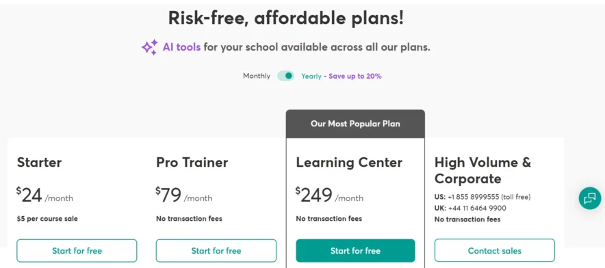 learnworlds pricing