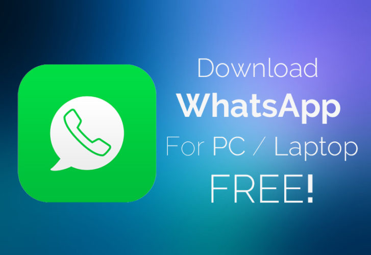 whatsapp for laptop free download