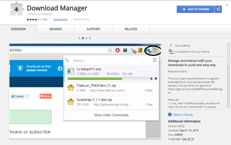 chrome extension free download manager