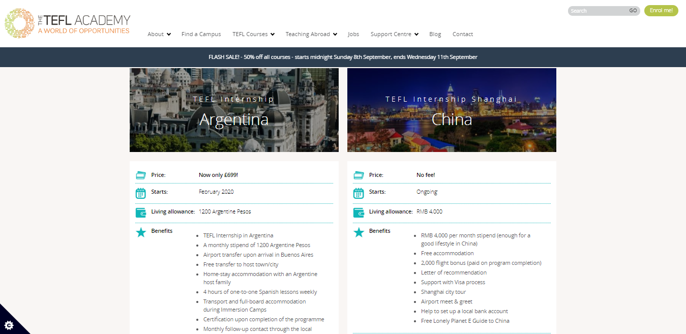TEFL Academy Review- Paid TEFL Internships Abroad