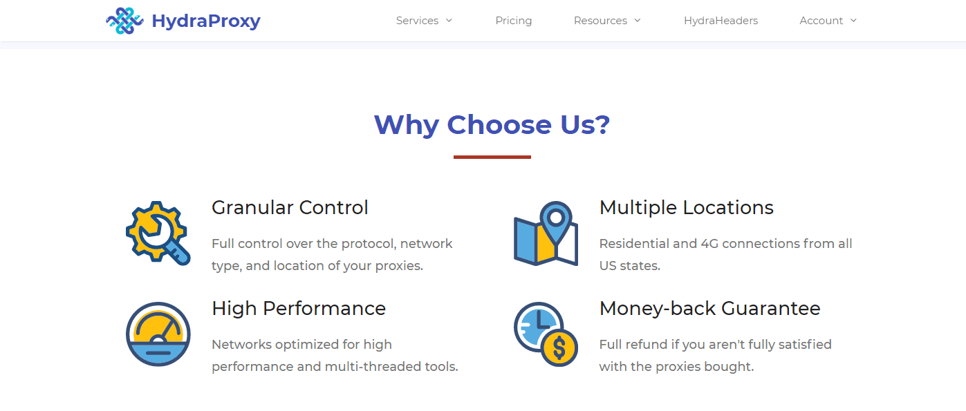 HydraProxy- Why Choose Us