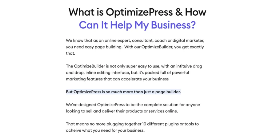 About OptimizePress