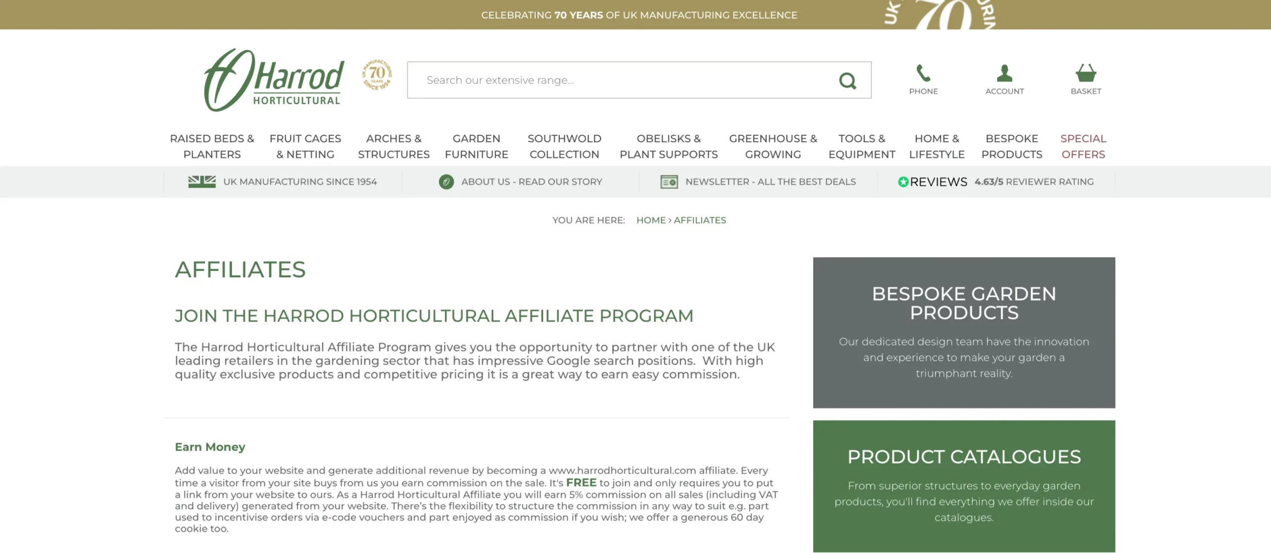 Harrod Horticultural Affiliate Program