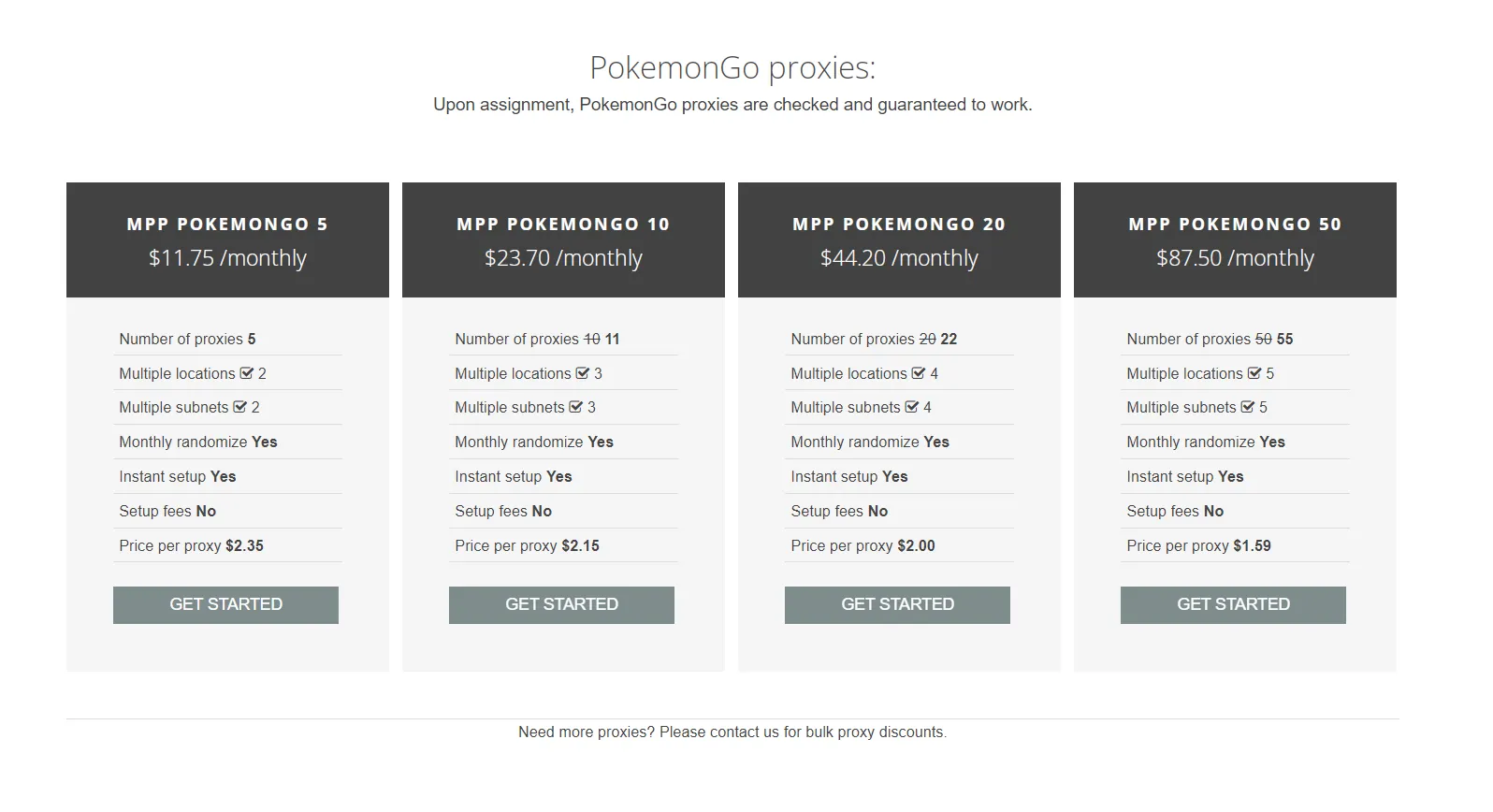 PokemonGO Proxies