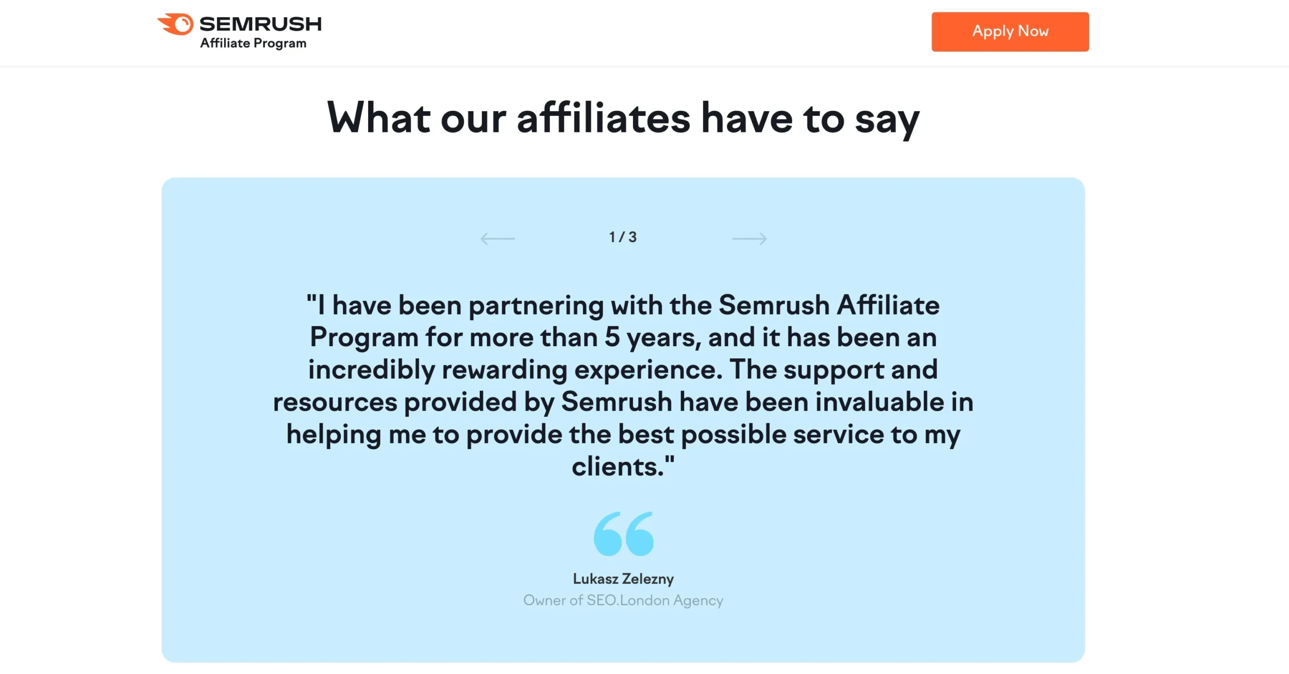 Semrush Affiliate Reviews