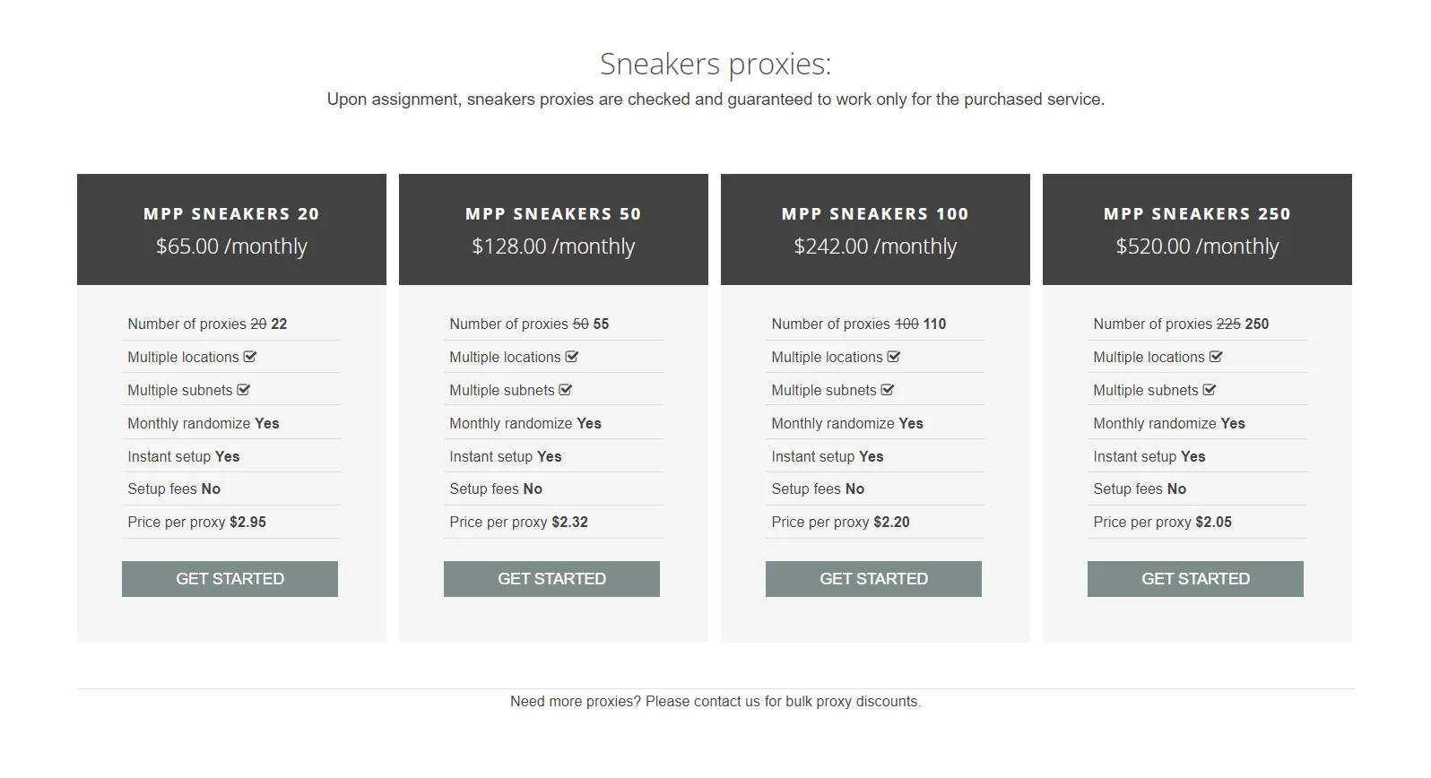 Sneaker Proxies