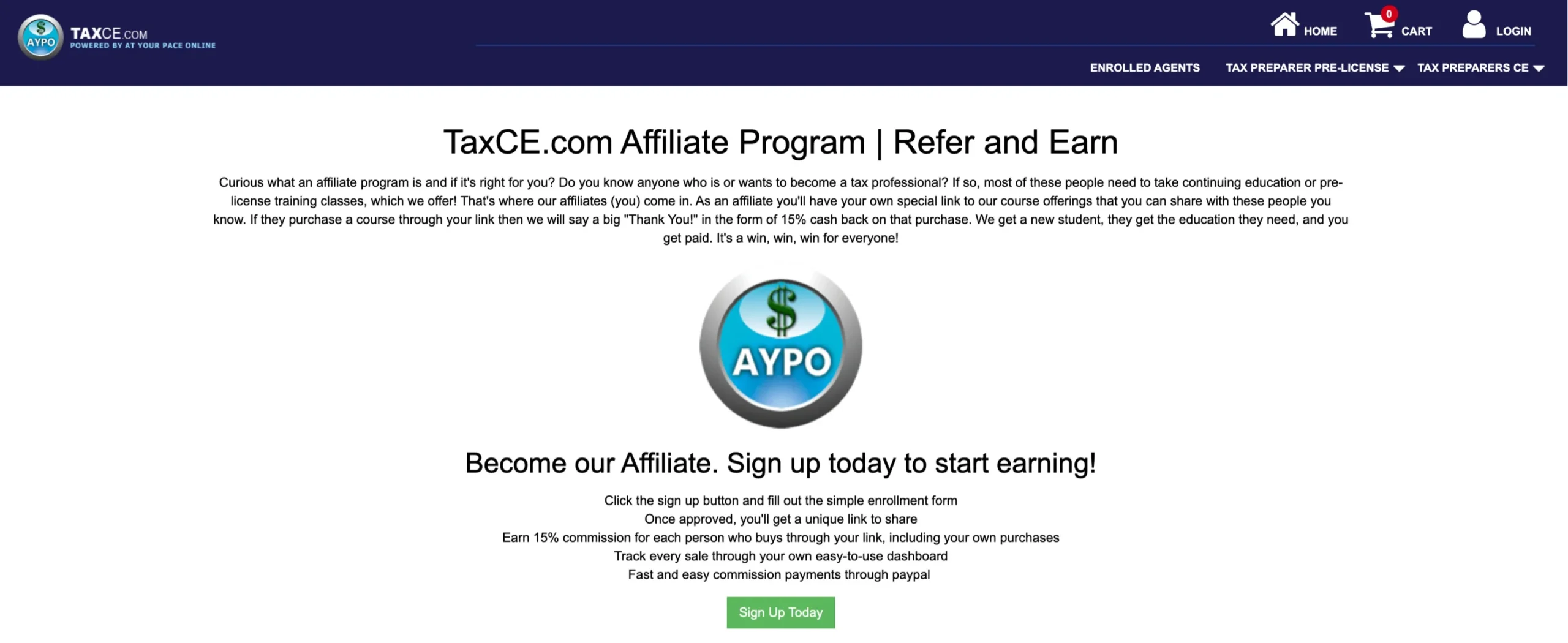 TaxCE Affiliate Program