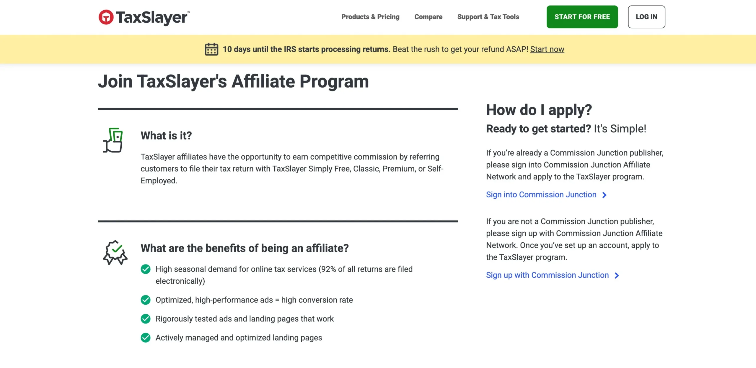 Taxslayer Affiliate Program