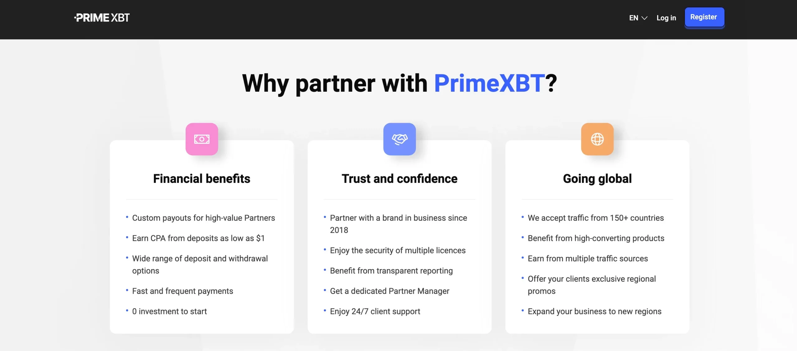 What PrimeXBT Affiliate Program Offers?