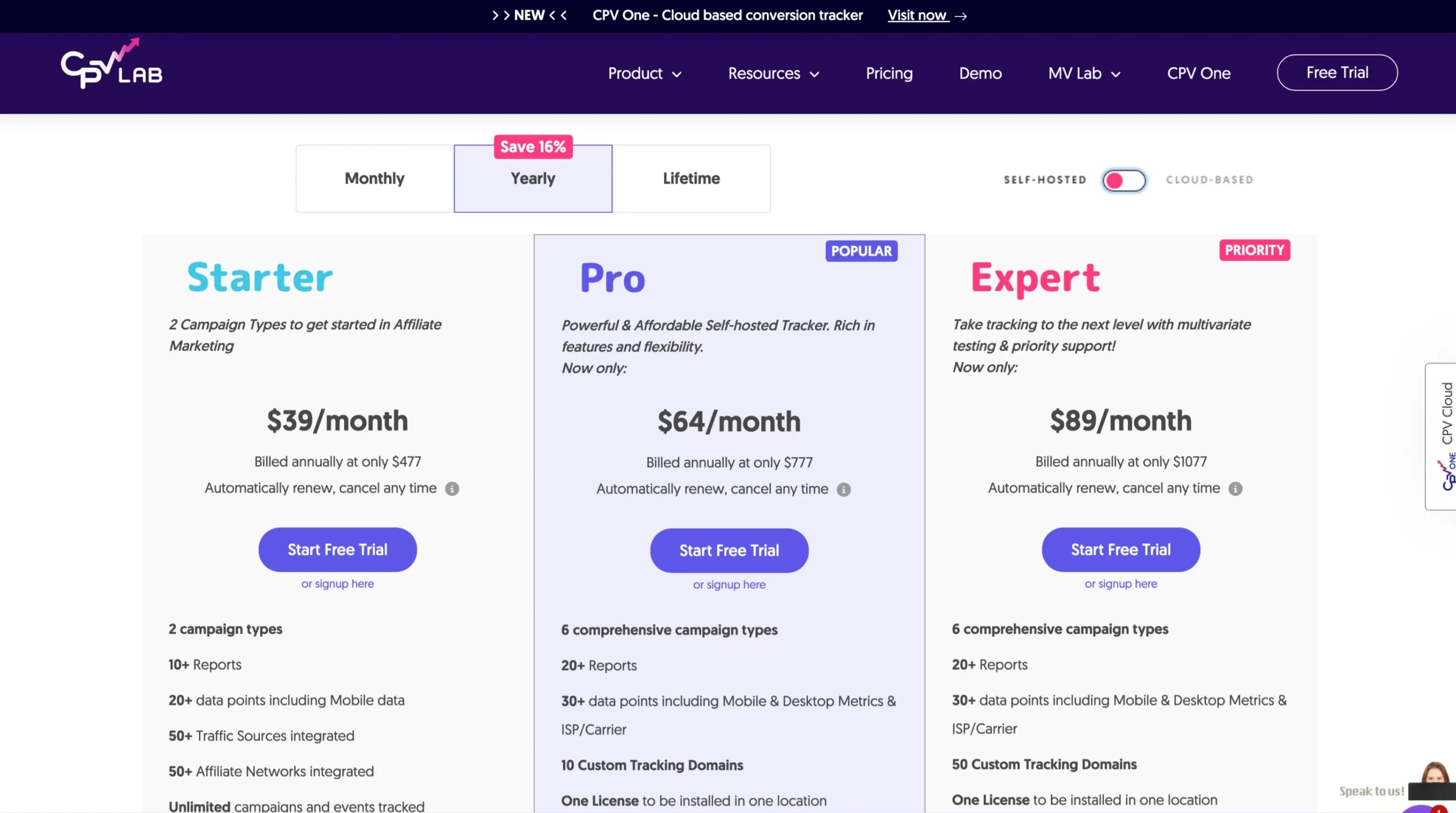 CPV Lab - Pricing