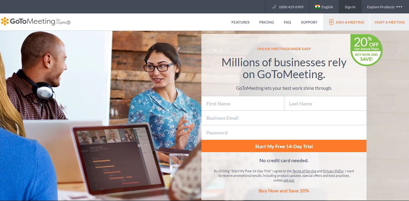 GoToMeeting-Coupon-Code-home-page