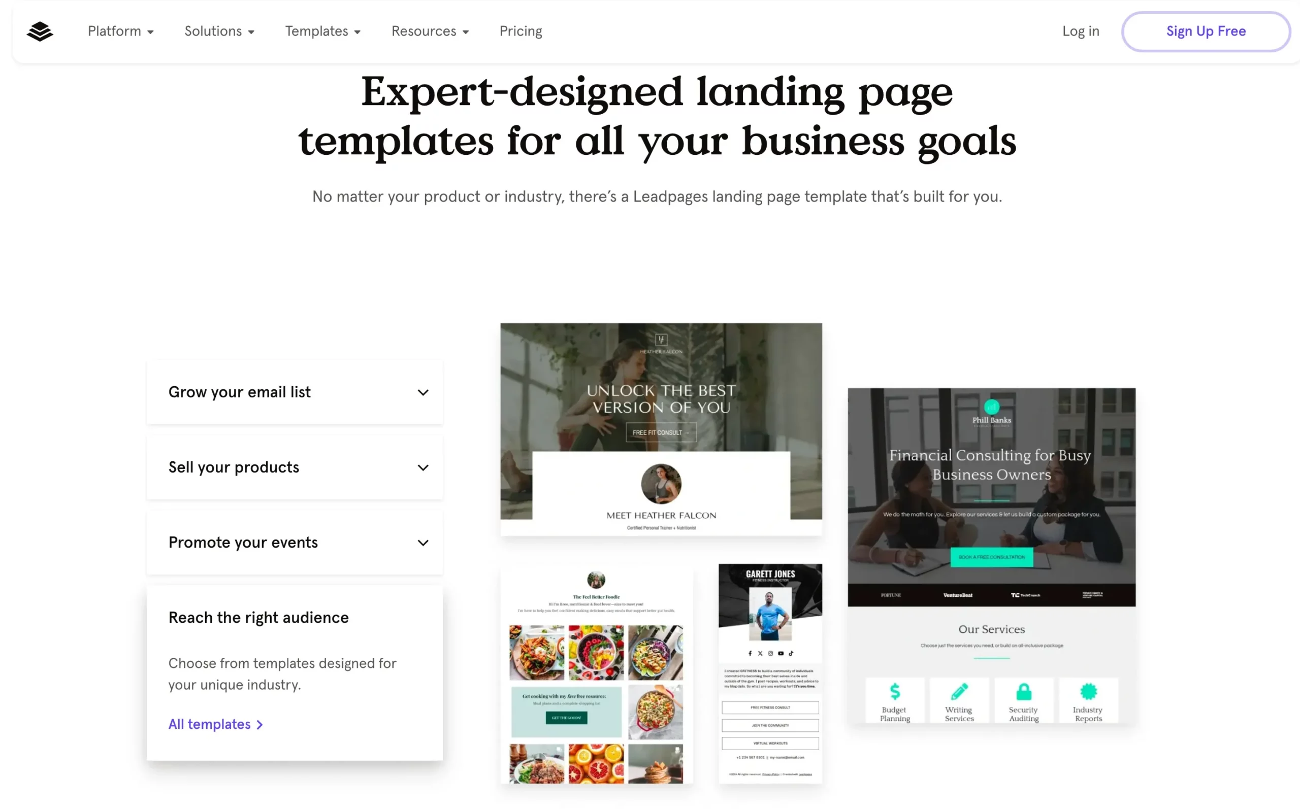 Leadpages - Features