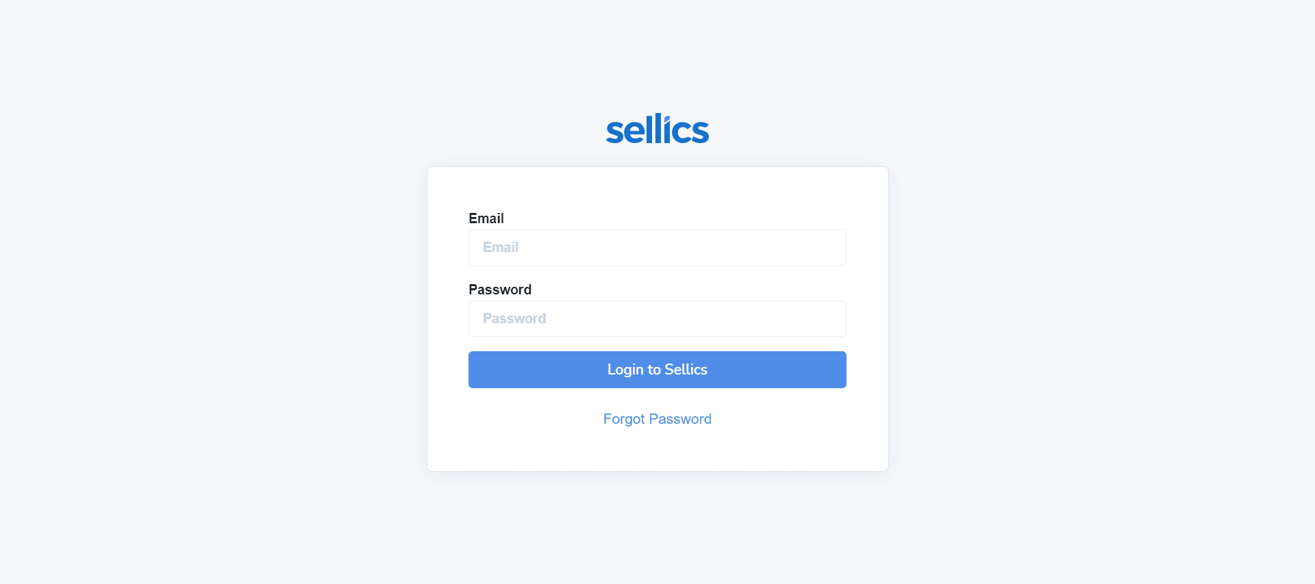 Sellics Login