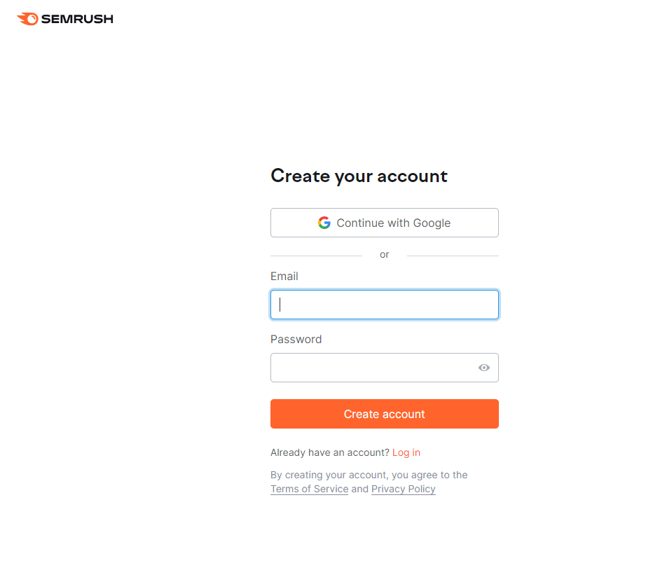 Semrush-Create-A-Account