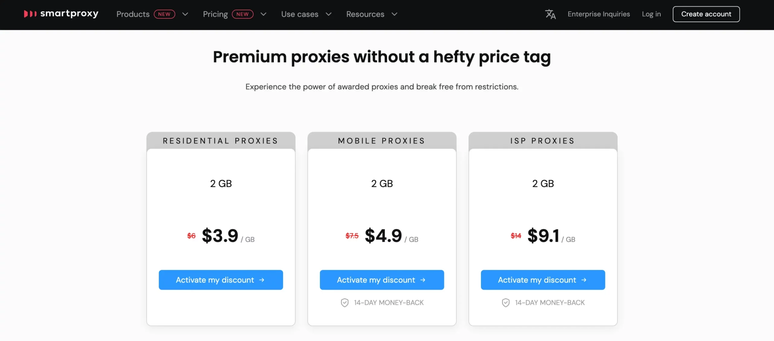 Smartproxy Pricing